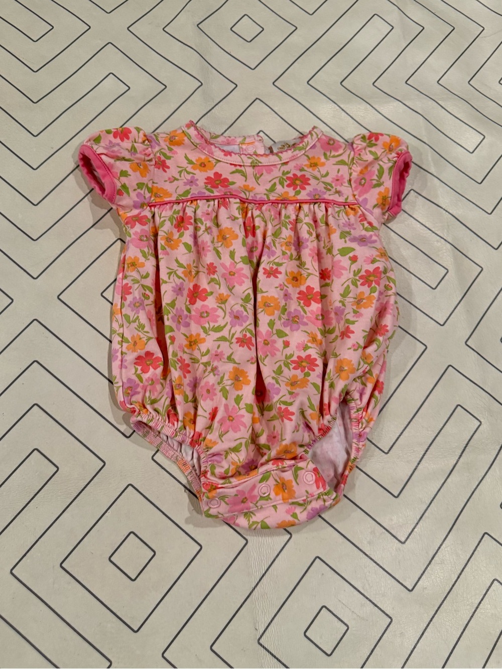 TBBC Pink Floral Onesie